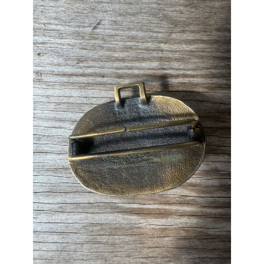 Vintage Douglas Paquette Brass Belt Buckle - Picture 3 of 4